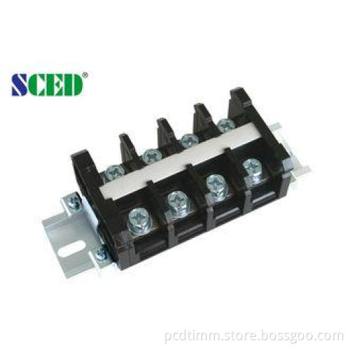 19.0mm 80A High Current Terminal Block , Right Angle PCB Ba